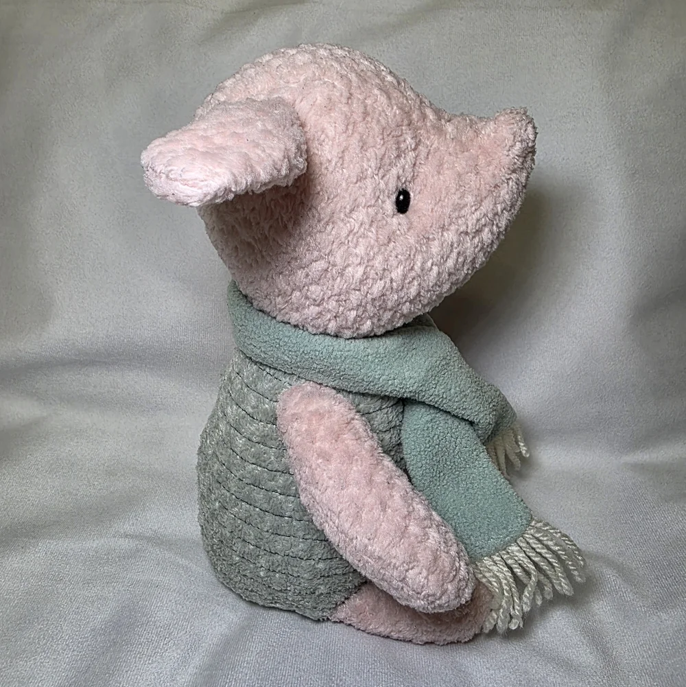 Vintage The Disney Store Stuffed Plush Chenille Winnie The Pooh Piglet Doll